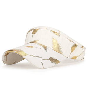 Men's And Women's Casual Spring And Summer Seasons Bronzing Feather Baseball Caps - Trendy Hati