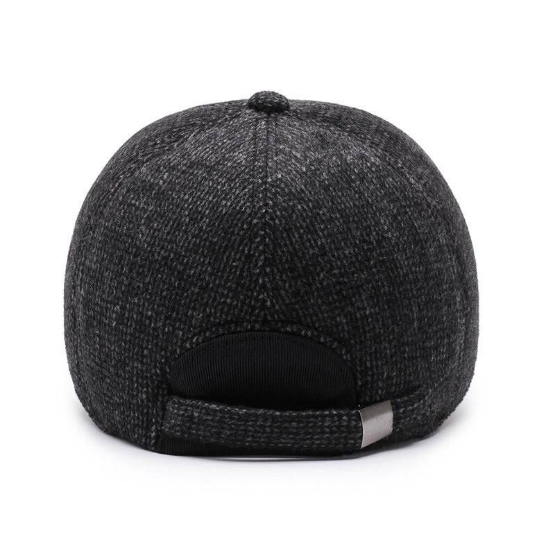 Men's Middle-aged And Elderly Woolen Baseball Caps - Trendy Hati