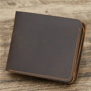 Men's Card Holder Genuine Leather Wallet - Trendy Hati