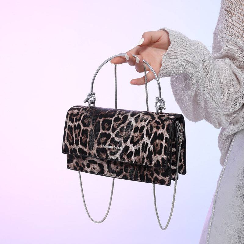 Women's Fashion Leopard-print Shoulder Bag - Trendy Hati