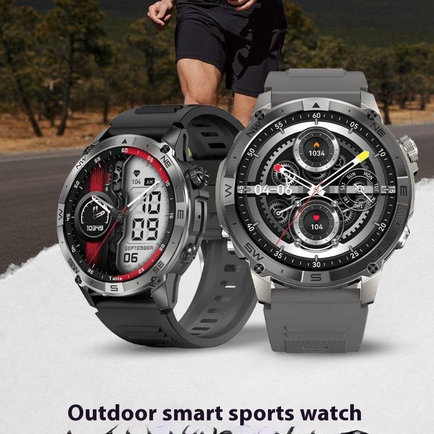 Multifunctional Altitude Pressure Compass Heart Rate Blood Oxygen Sports Waterproof GPS Smart Watch - Trendy Hati